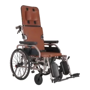 Aluminum Frame Wheelchair With Reclining Backrest