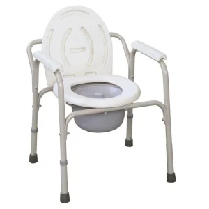 Commode Chair With Fixed Arm
