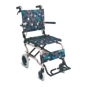 Compact Folding Wheelchair With Lockable Brake