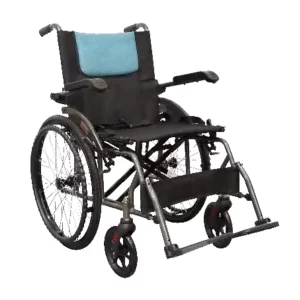 Lightweight Folding Wheelchair With PVC Castors