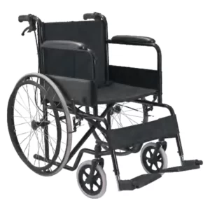 Lockable Brake Support Steel Wheelchair