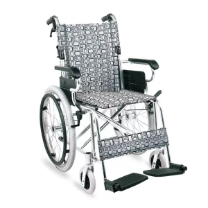 Premium Aluminum Mobility Wheelchair With Solid Castor