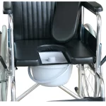 Aluminum Frame Easy Clean Commode Wheelchair