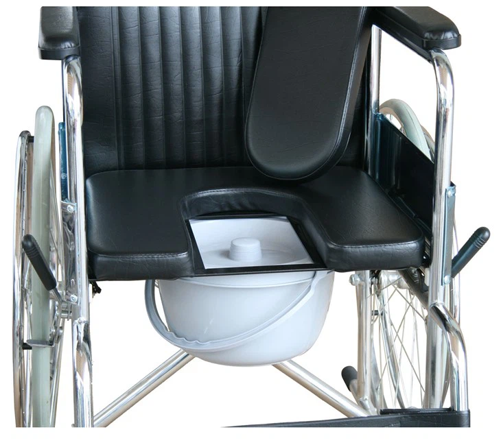 Aluminum Frame Easy Clean Commode Wheelchair