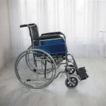 Chromed Carbon Steel Frame Commode Wheelchair
