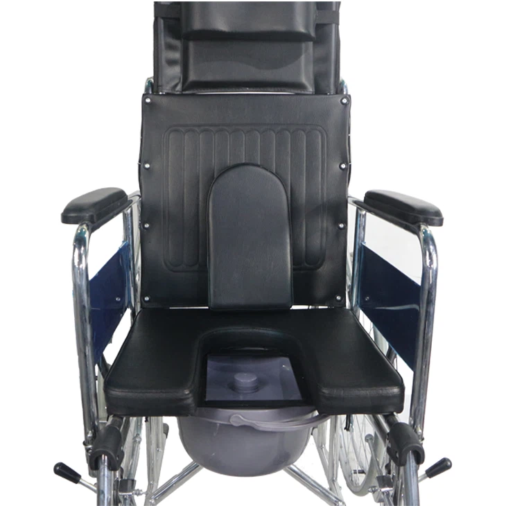 Comfortable Inclination Adjustable High Backrest Wheelchair