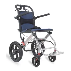Convenient Aluminum Wheelchair With Steel Brake